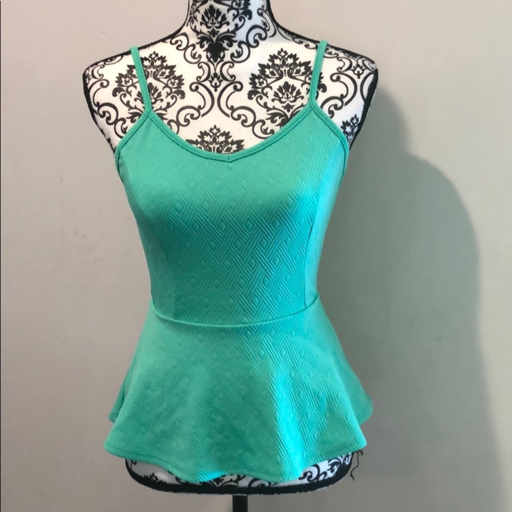 Cut out peplum top